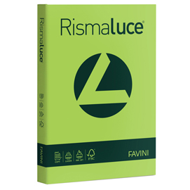 Carta Rismaluce - A4 - 200 gr - verde pistacchio 54 - Favini - conf. 125 fogli