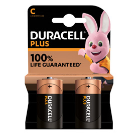 Pila Mezza Torcia C Plus100 - MN1400 - Duracell - blister 2 pezzi