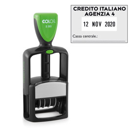 Timbro Datario Office S 360 - autoinchiostrante - personalizzabile - 3 x 4