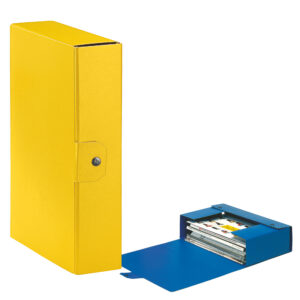 Scatola progetto Eurobox - dorso 8 cm - 25x35 cm - giallo - Esselte