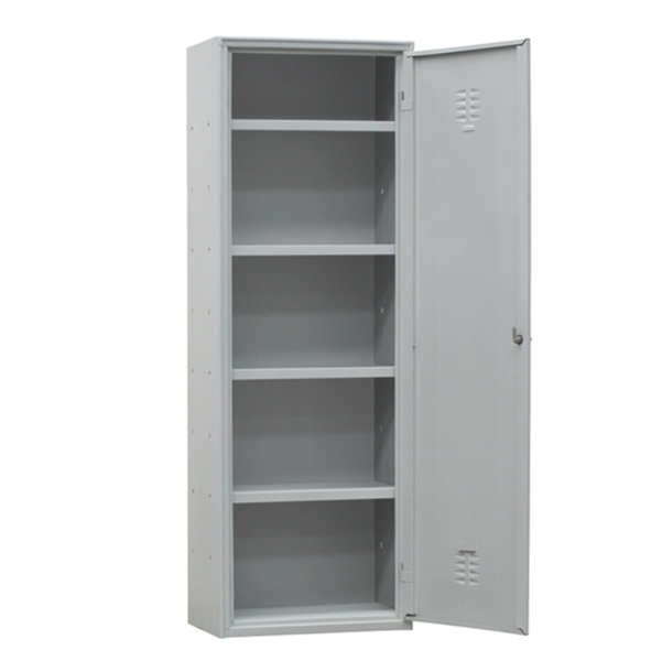 Armadio multiuso in metallo - a 1 anta - 60 x 40 x180 cm - grigio - Fasma