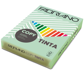 Carta Copy Tinta - A4 - 160 gr - colori tenui verde chiaro - Fabriano - conf. 250 fogli