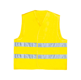 Gilet alta visibilità GILP2 - poliestere - taglia L - giallo fluo - Deltaplus