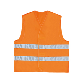 Gilet alta visibilità GILP2 - poliestere - taglia L - arancio fluo - Deltaplus