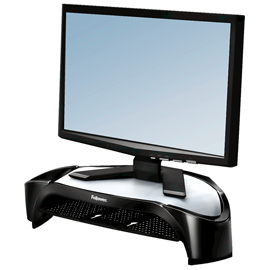 Supporto monitor plus - vaschetta e scomparti - Fellowes