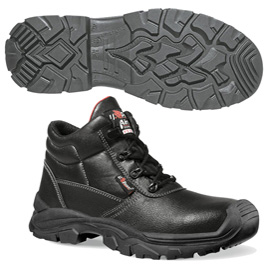 Calzatura di sicurezza Texas UK S3 SRC Rock&roll - pelle grana mina idrorepellente - numero 40 - nero - U-Power