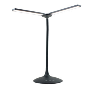 Lampada da tavolo Twin - a led - 34 x 36 x 18 cm - nero - Alba