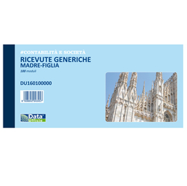 Blocco ricevute generiche madre figlia - 100 pagine - 10 x 21