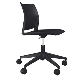 Seduta Home/Office Alpha APGN - senza braccioli - nero - Unist