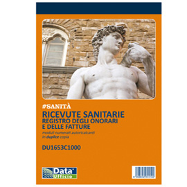 Blocco ricevute sanitarie numerate - 100/2 copie autoricalcanti - 21