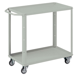 Carrello da lavoro - 2 vasche da 80 x 45 cm - 91 x 45 x 81 cm - grigio - Tecnotelai