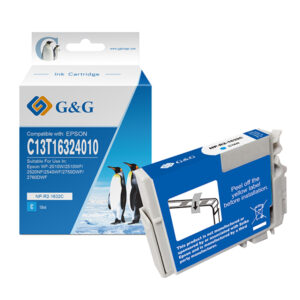 G&G - Cartuccia ink Compatibile per Epson WF-2010W/2510WF/2520NF - Ciano