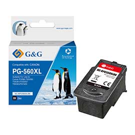 G&G - Cartuccia ink Rigenerata per Canon PIXMA TS5350/TS5351/TS5352 - Nero