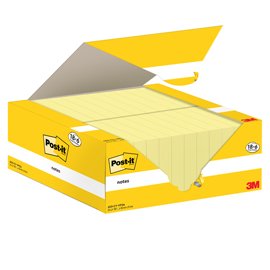 Blocco foglietti Post it® Notes - 653-CY-VP24 - 38 x 51 mm - giallo Canary - 100 fogli - Post it® - conf. 24 blocchi