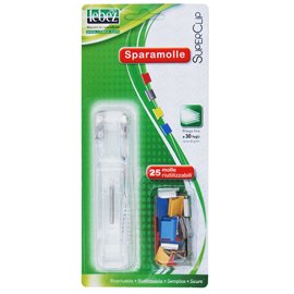 Sparamolle SuperClip - 25 mollette incluse - misure assortite - colori assortiti - Lebez