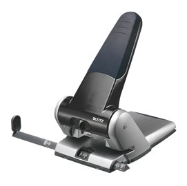 Perforatore 5180 - passo 8 cm - max 65 fogli - 2 fori - nero - Leitz