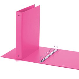 Raccoglitore Europa - 4 anelli tondi 30 mm - dorso 4 cm - 22 x 30 cm - rosa - Favorit