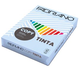 Carta Copy Tinta - A4 - 160 gr - colori tenui celeste - Fabriano - conf. 250 fogli