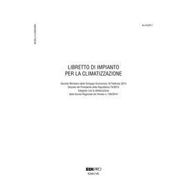 Libretto impianto climatizzazione Veneto - 297 x 210mm - 48 fogli - Edipro