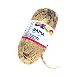 Rafia - colore naturale - 50 gr - Deco