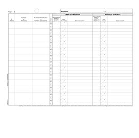 Registro carico/scarico equidi - 46 pagine numerate - 31 x 24