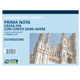 Blocco prima nota cassa/IVA c/conto (dare/avere) - 50/50 copie autoricalcanti - 21