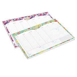 Desk planner Nature Flowers - da scrivania - 42 x 29