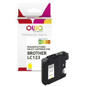 Armor - Cartuccia ink Compatibile  per Brother LC123 - Giallo - K20537OW - 10