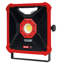 Faro led M-LD 18 - a batteria - 18 V - 26 x 23 x 7 cm - nero/rosso - Valex