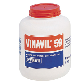 Colla vinilica 59 - 1 kg - bianco - Vinavil