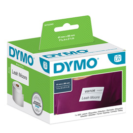 Rotolo 300 etichette LW 113560 - 41x89 mm - rimovibile - per badge - bianco - Dymo