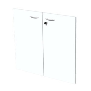 Coppia ante Easy - per mobile basso - 80 x 67 cm - spessore 18 mm - melaminico - bianco - Artexport