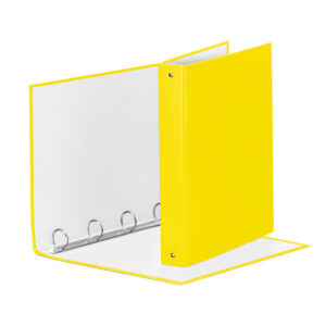 Raccoglitore Meeting - 4 anelli tondi 30 mm - dorso 4 cm - 22x30 cm - PPL - giallo vivida - Esselte