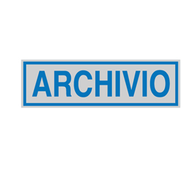 Targhetta adesiva - ARCHIVIO - 16