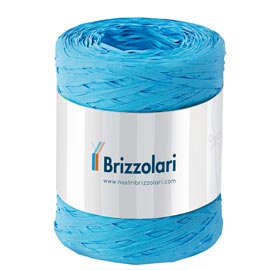 Nastro Rafia sintetica - azzurro 06 - 5mmx200mt - Brizzolari