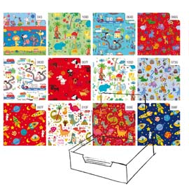 Carta regalo - raso - Bambini - 70 x 100 cm - Rex Sadoch - scatola 100 fogli