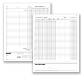 Registro Corrispettivi - 16 pagine numerate - 31 x 24