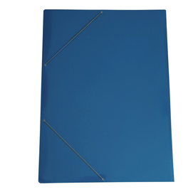 Cartella con elastico 71LD - cartoncino plast. - 70 x 100 cm - azzurro - Cart. Garda