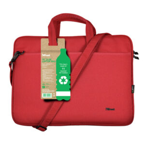 Borsa per notebook - Bologna - ecocompatibile - da 16" - rosso - Trust