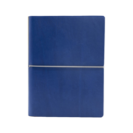 Taccuino Evo Ciak - 15 x 21 cm - fogli bianchi - copertina blu - In Tempo