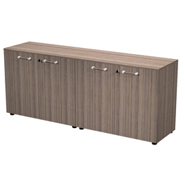 Coppia mobili bassi Elegance - con ante - 180 x 45