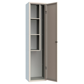 Armadio multiuso monoblocco - con portascope - 42 x 33 x 180 cm - grigio chiaro