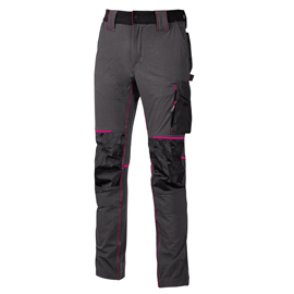 Pantaloni da donna Atom Lady - taglia S - grigio/fucsia - U-power