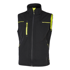 Gilet donna Saturn Lady - taglia S - nero/giallo - U-power