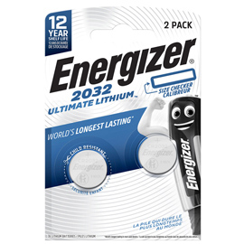 Pila CR2032 Ultimate Lithium - 3 V - Energizer - blister 2 pezzi