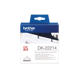 Brother - Rotolo etichetta continua - Nero/Bianco - 12mm x 30