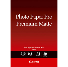 Canon - Carta fotografica Premium Matte PM-101 - A4 - 20 Fogli - 8657B005