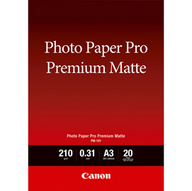 Canon - Carta fotografica Premium Matte PM-101 - A3 - 20 Fogli - 8657B006