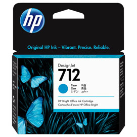 Hp - Cartuccia Ink originale - 712 - blu ciano - 3ED67A - 29 ml