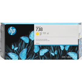 Hp originale - Cartuccia DesignJet Ink 738 - Giallo - 676M8A - 300ml